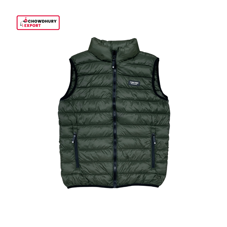 CK Sleeveless Padding Jacket Deep Grey - Image 4